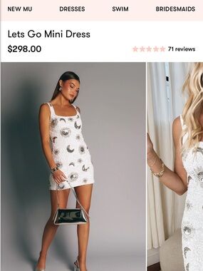 Show Me Your MuMu Let’s Go Mini Dress celestial print